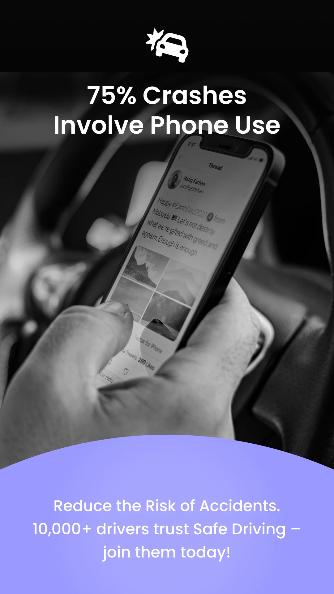 Safe Driving -Calls, SMS Reply screenshot